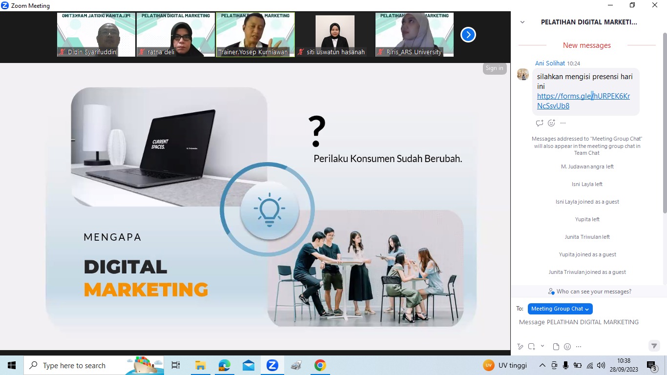 Peserta melakukan studi kasus