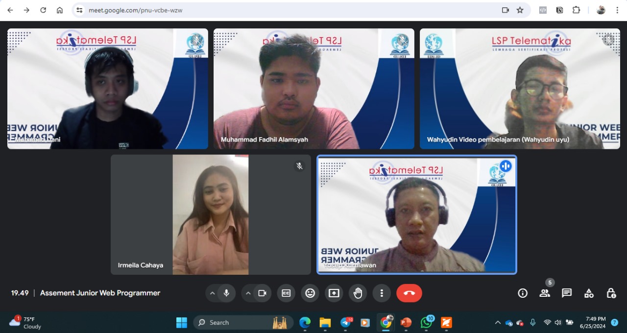 Sertifikasi Uji Kompetensi Junior Web Programmer 250624